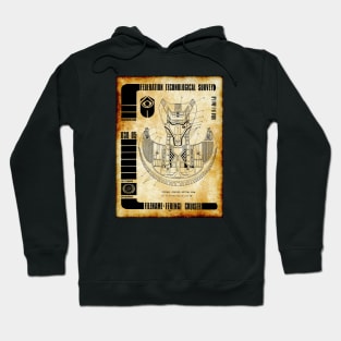 Parchment Showing Galactic Traders Star Ship Hoodie